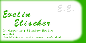 evelin elischer business card
